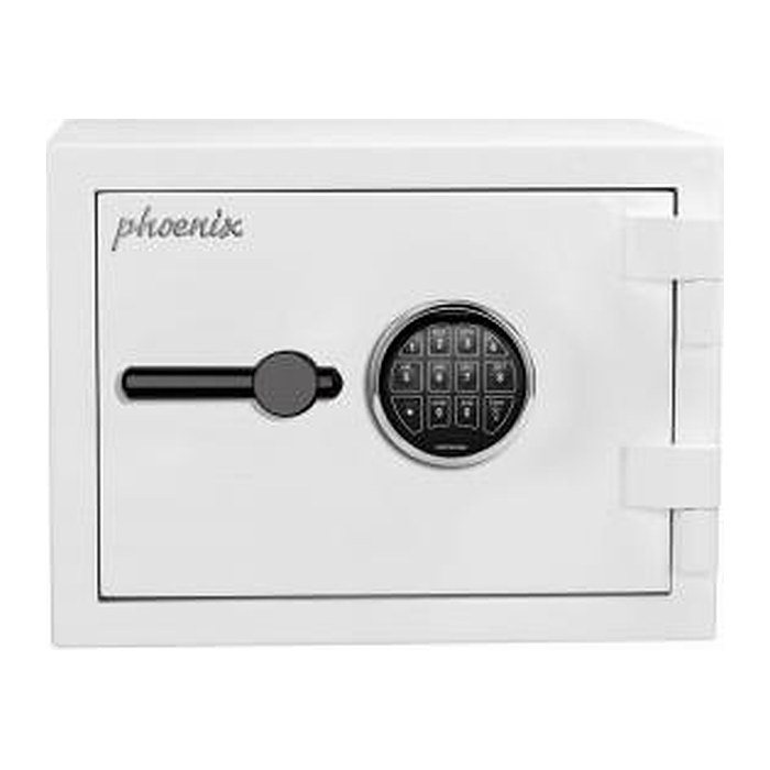 phoenix Tresor FORTRESS Sicherheitsstufe S2 nach EN14450 mit Feuerschutz signalweiß 41,0 x 40,5 x 30,0 cm