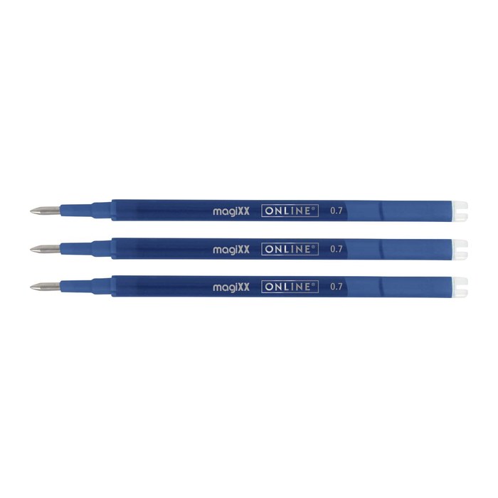 ONLINE® magiXX Gelschreiberminen blau 0,7 mm 3 St.