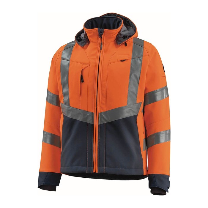 MASCOT® unisex Warnjacke Blackpool orange, schwarzblau Größe 2XL