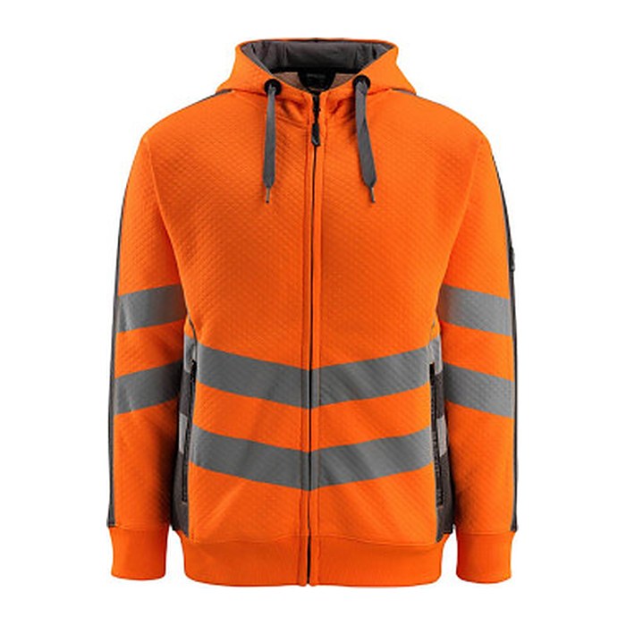 MASCOT® unisex Warnschutz-Langarmshirt Corby warnorange, anthrazit Größe 2XL, 1 St.