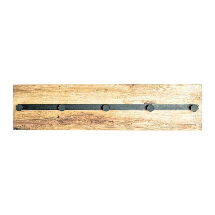 HAKU Möbel Wandgarderobe 22314 braun Holz 5 Haken 60,0 x 15,0 cm, 1 St.