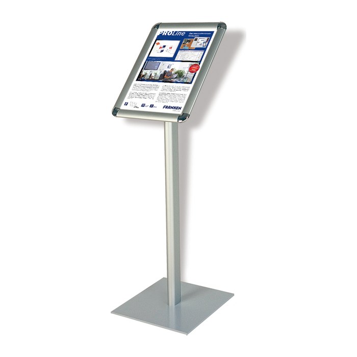 FRANKEN Infoständer silber DIN A4 28,0 x 28,0 x 80,0 cm, 1 St.