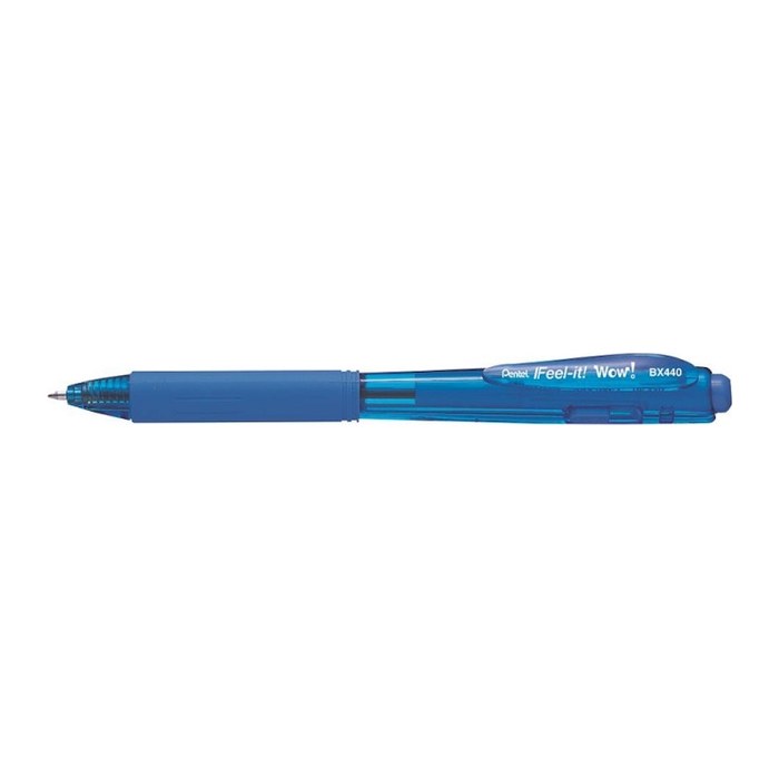 Pentel Kugelschreiber BX440 hellblau, Schreibfarbe: hellblau, 1 St.