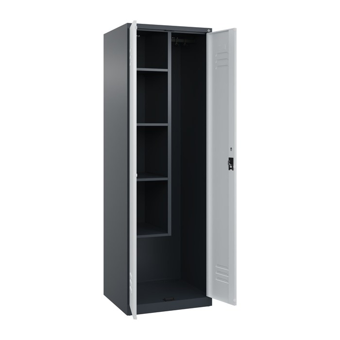 CP Putzmittelschrank Classic Plus 080100-00 S10024 lichtgrau, anthrazitgrau 4 Fachböden 60,0 x 50,0 x 185,0 cm, aufgebaut, 1 St.
