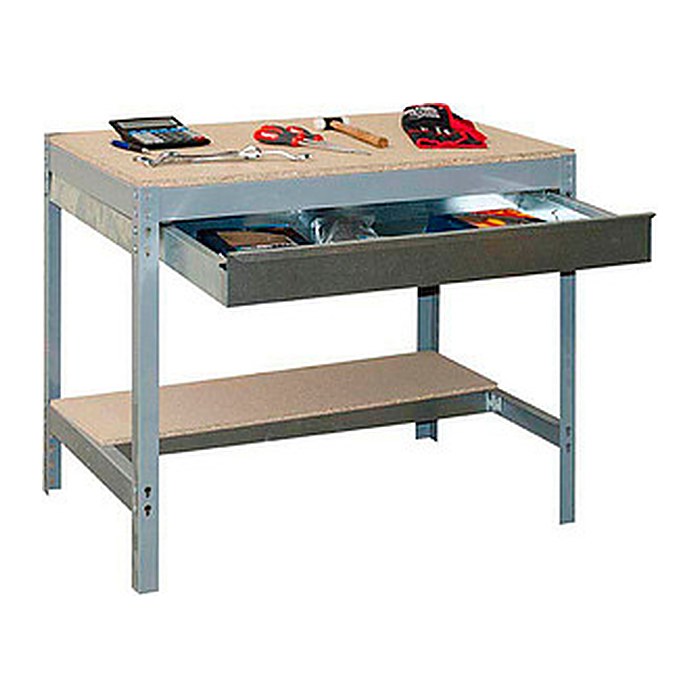 Simonrack Werkbank SIMONWORK BT0 BOX grau 1 Schublade 91,0 x 61,0 x 84,2 cm