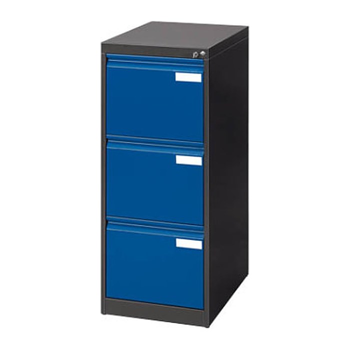 CP C 2000 Acurado Hängeregistraturschrank anthrazit, enzianblau 3 Schubladen 43,3 x 59,0 x 104,5 cm, 1 St.