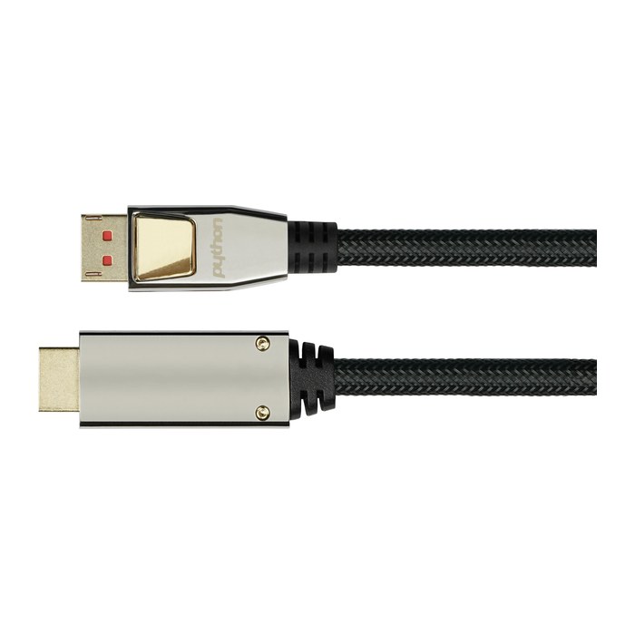 Python DisplayPort 1.4 an HDMI 2.0 Kabel Nylong. schwarz 2m