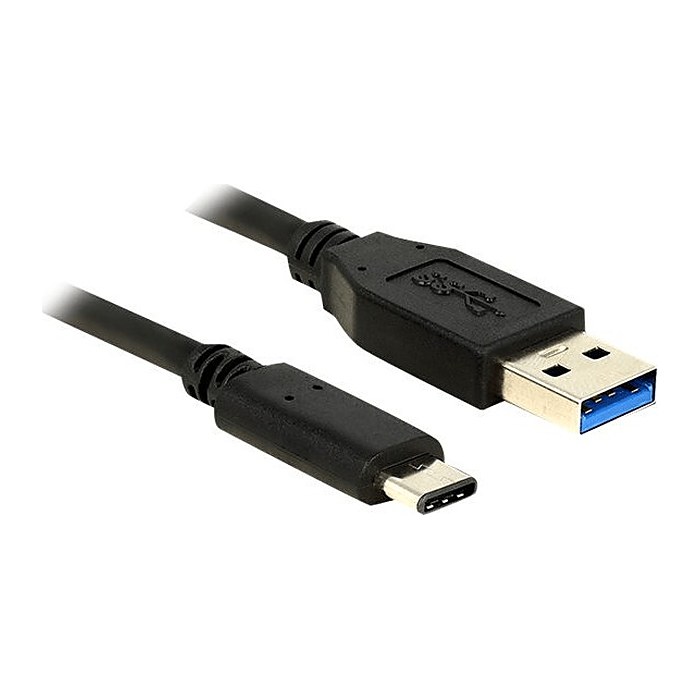 DeLOCK USB 3.1 Gen 2 A/USB C Kabel 0,5 m schwarz, 1 St.
