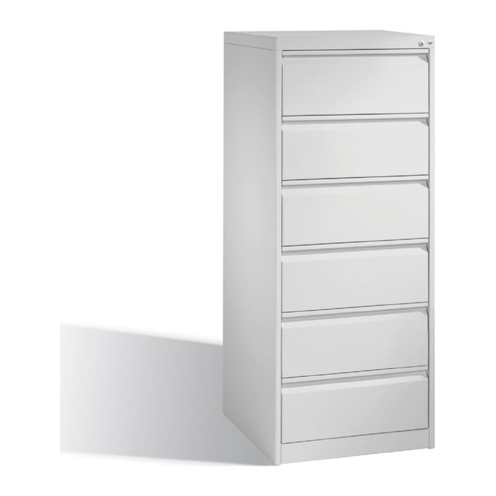 CP Acurado Karteischrank lichtgrau 6 Schubladen 55,3 x 59,0 x 135,7 cm, 1 St.