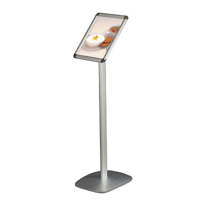 update displays Infoständer silber DIN A4 25,0 x 30,0 x 96,4 - 100,0 cm, 1 St.