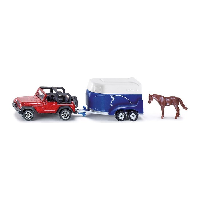 siku Jeep Wrangler mit Pferdeanhänger Böckmann 1651 Spielzeugauto