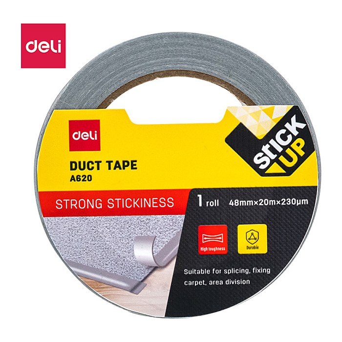 DELI Gewebeklebeband 48mm x 20m , silber