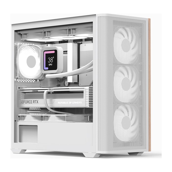 AeroCool Geh Mini D301A-G-WT-V2 (W/Wood/Micro-ATX)