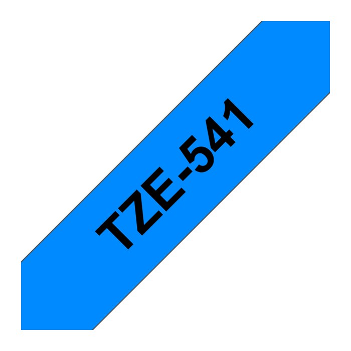 brother Schriftband TZe-541 TZE541, 18 mm, schwarz auf blau, 1 St.