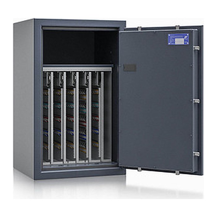 ISS safe4key Schlüsseltresor grau mit 440 Haken, Elektronikschloss, 50,0 x 42,0 x 80,0 cm, 1 St.