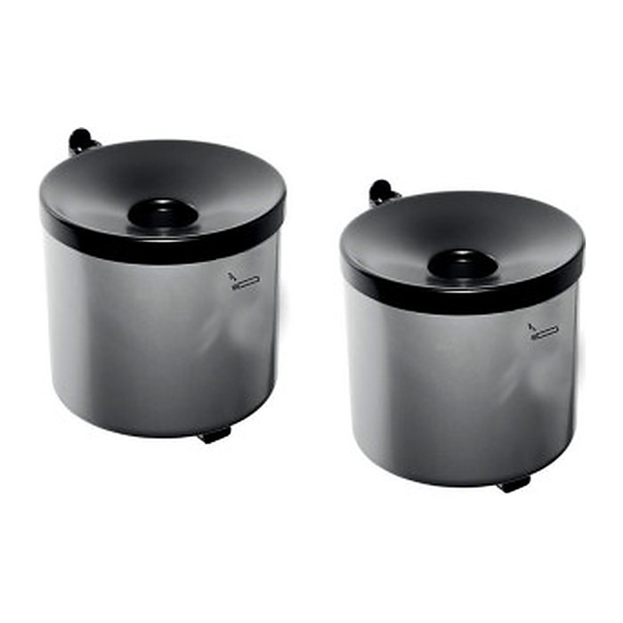 TKG Rondo senior Wandaschenbecher silber, 2 St.