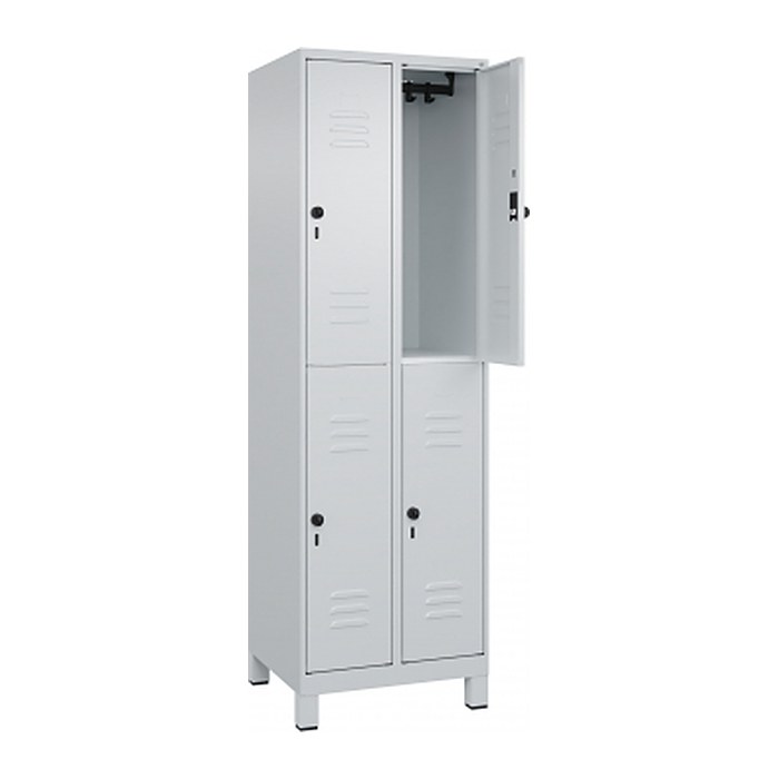 CP Spind Classic Plus lichtgrau 080310-20 S10009, 4 Schließfächer 60,0 x 50,0 x 195,0 cm