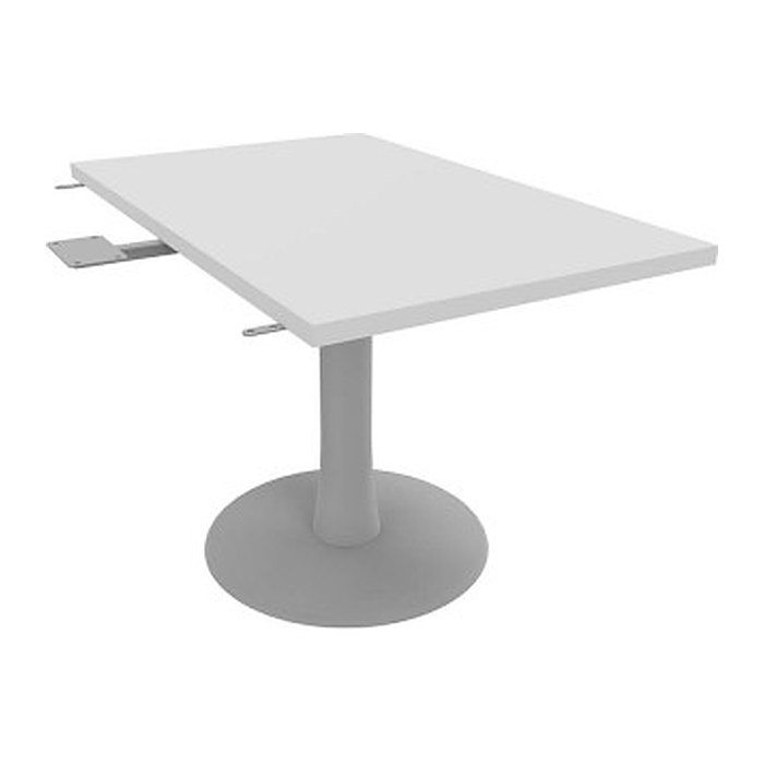 Quadrifoglio Verbindungsplatte Idea+ weiß, silber rechteckig 70,0 x 110,0 x 74,0 cm