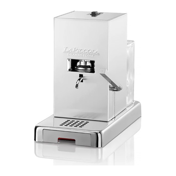 LA PICCOLA Satinata ESE-Pads Siebträgermaschine silber