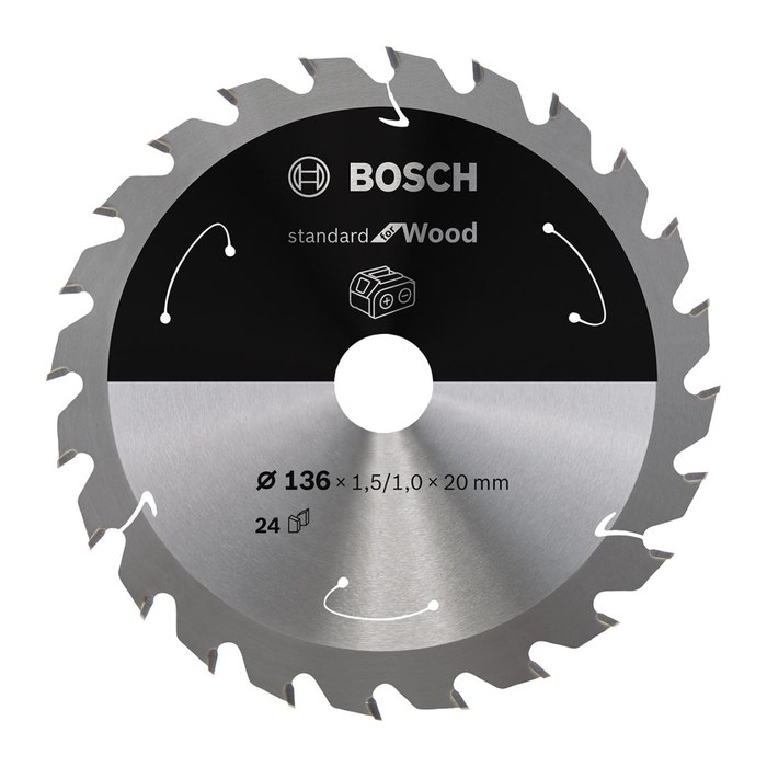BOSCH PRO Wood Kreissägeblatt 136,0 mm, 24 Zähne, 1 St.