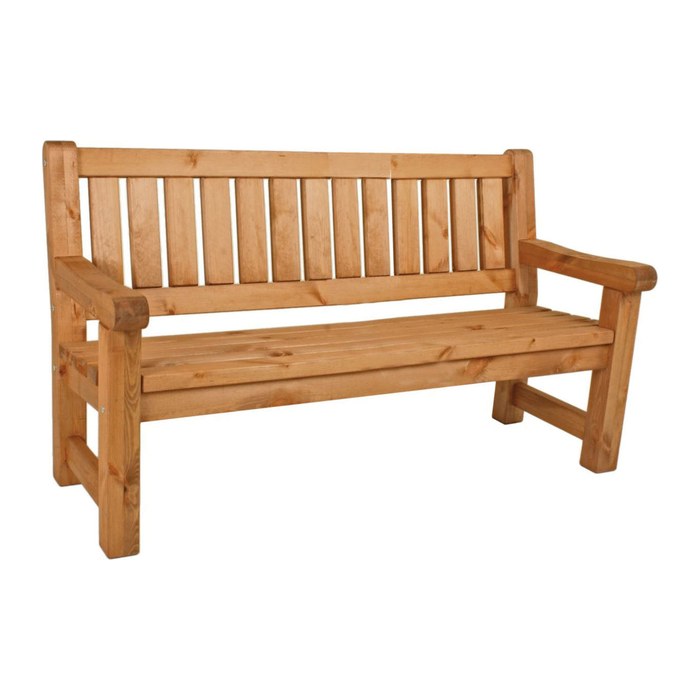 Garden Pleasure Gartenbank ALLGÄU 960362 braun Holz 184,0 cm