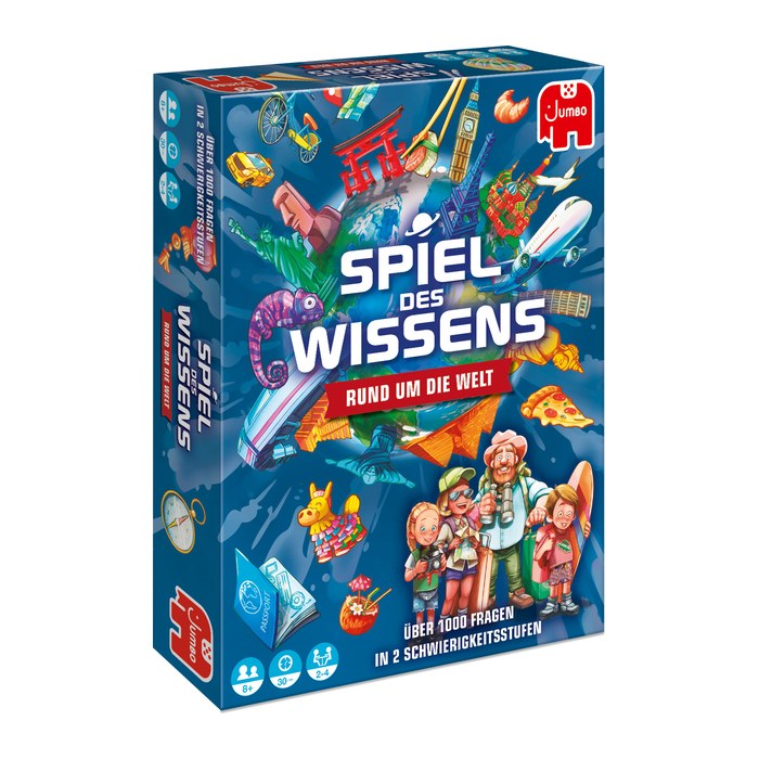 Jumbo SPIEL DES WISSENS - RUNDUM DIE WELT Quiz, 1 St.