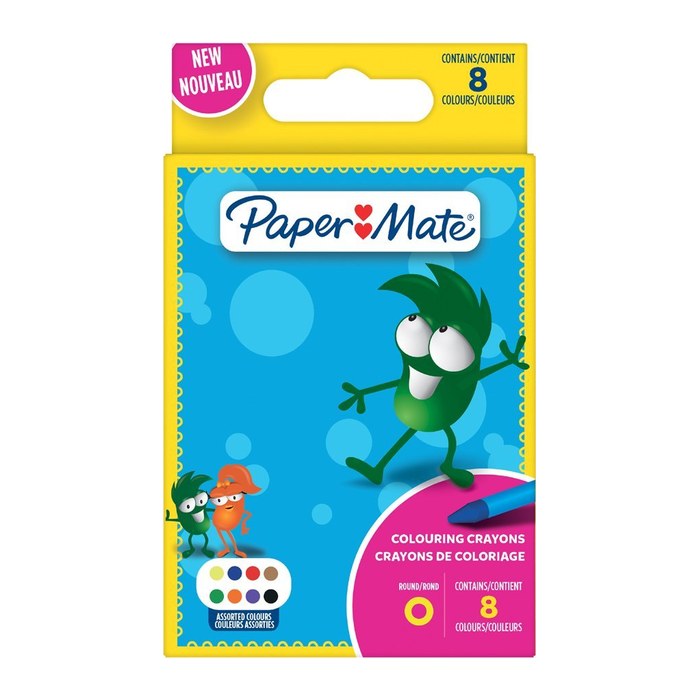 PAPER MATE Wachsmaler Kids Colouring Bunt 16er M Blister