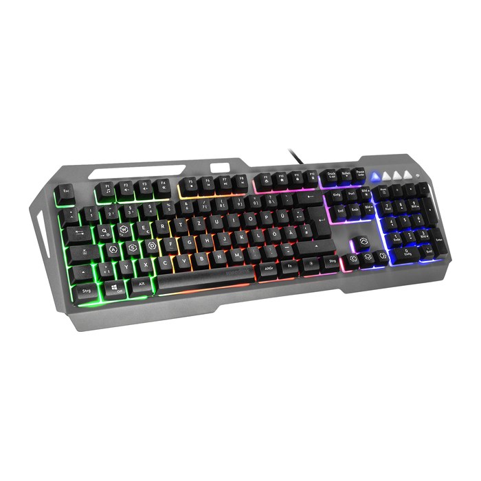 speedlink LUNERA Metal Rainbow Gaming-Tastatur grau, schwarz