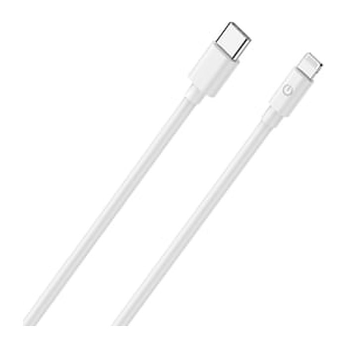RealPower Lade/Datenkabel USB-C auf Lightning 2m weiß MFI 3A