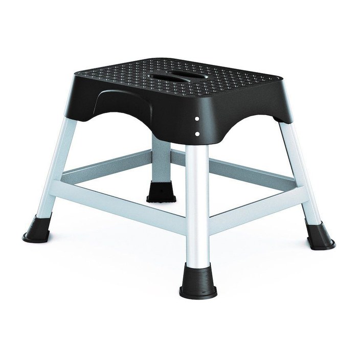ZARGES Tritthocker Workstand P silber 1 Stufe, H: 40,0 cm