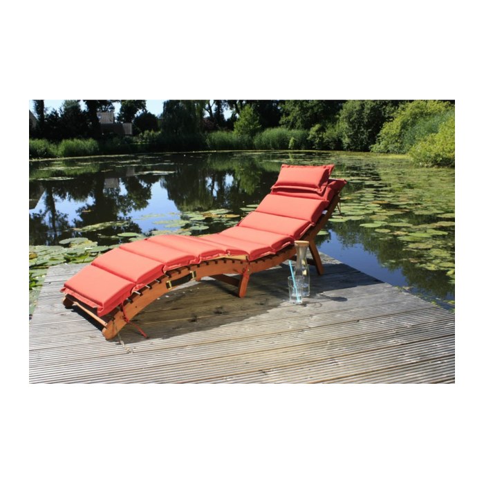 Garden Pleasure Sonnenliege Nassau braun Holz