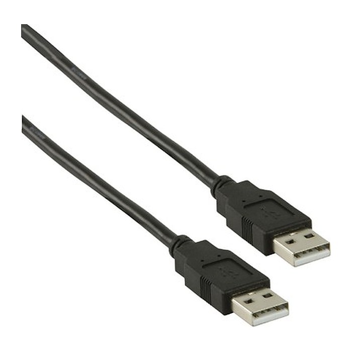 DIGITUS USB 2.0 Anschlusskabel Typ A -A St/St 1.8m, sw