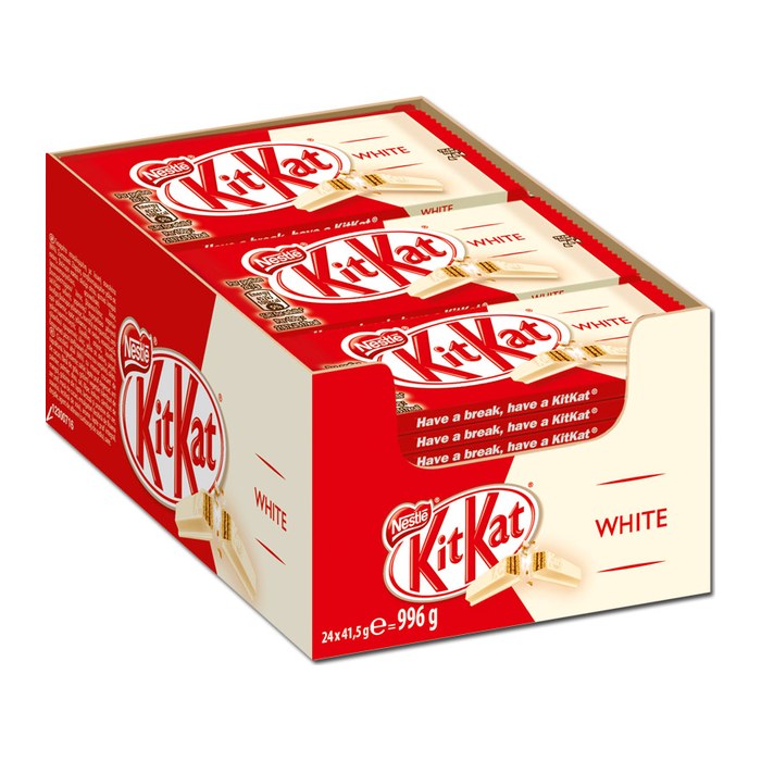 KitKat White Schokoriegel 24 St./996,0 g, 24 St.