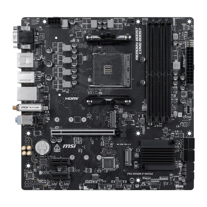 MSI B550M-P WiFi6E (B550,AM4,mATX,AMD)
