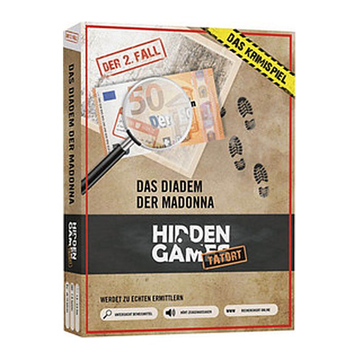 HIDDEN GAMES Tatort Krimispiel Fall 2 Das Diadem der Madonna Escape-Room Spiel, 1 St.