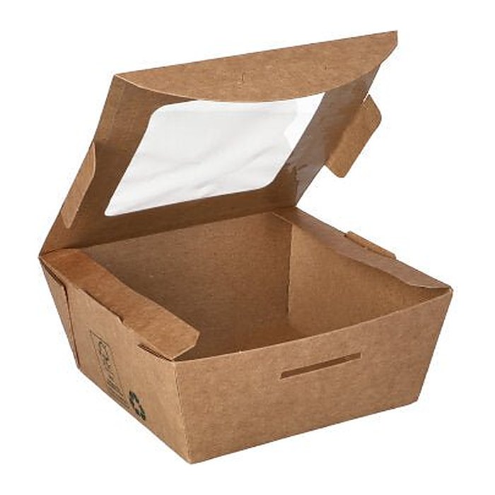 PAPSTAR Feinkostboxen pure braun 0,35 l, 40 St.