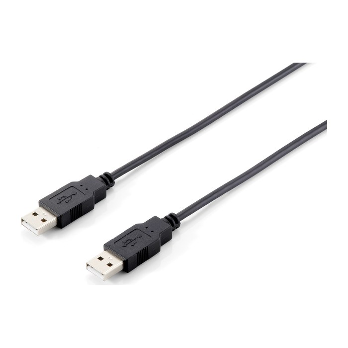 Equip Kabel USB-A2.0->A St/St 1.80m schwarz Polybeutel