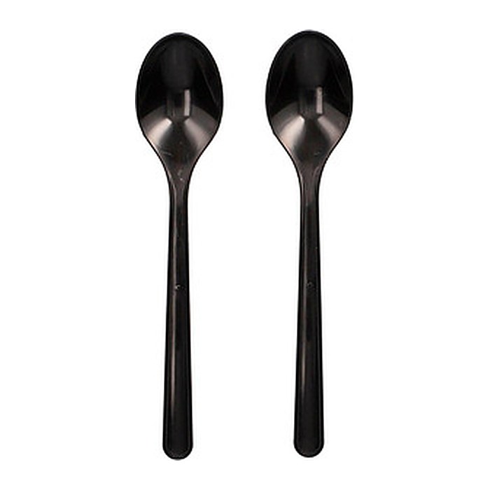 circulware RESBONSIBLES Mehrweg-Kaffeelöffel, Kunststoff schwarz, 50 St.
