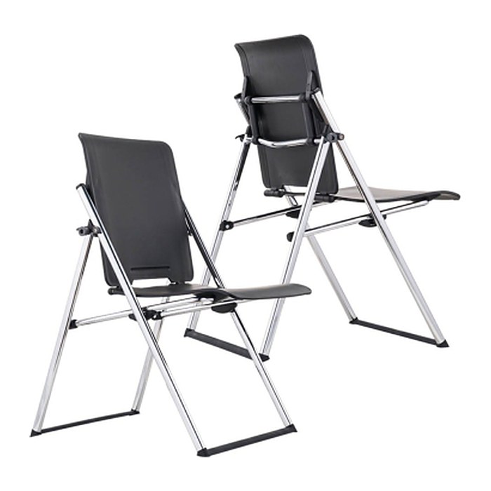 rocada Klappstühle RD-992 schwarz Kunststoff, 2 St.