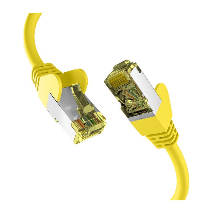 EFB RJ45 Patchkabel S/FTP Cat.6a PIMF 0.25m gelb