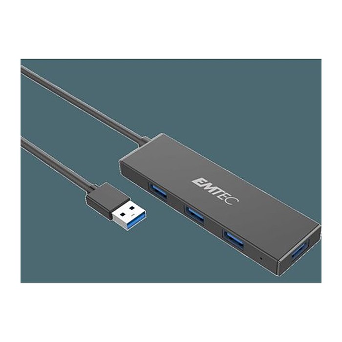 EMTEC USB-Hub T620A Type-A Classic 4-fach schwarz
