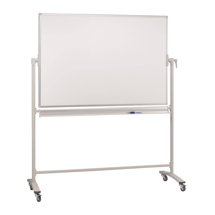 FRANKEN mobiles Whiteboard 120,0 x 90,0 cm weiß lackierter Stahl