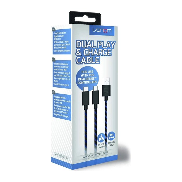 Venom Play & Charge Kabel Dual PS5