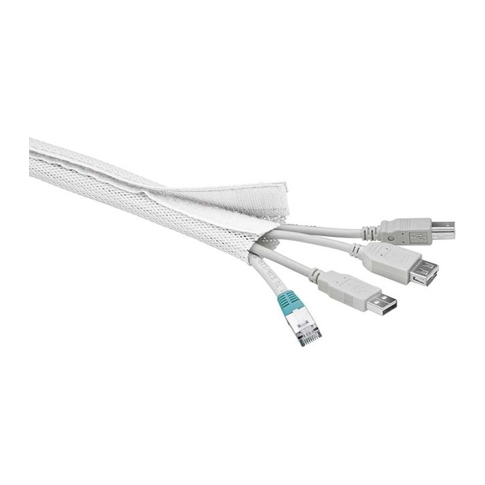 goobay Kabelmantel CM WireSleeve weiß 180,0 cm x 8,5 cm, 1 St.