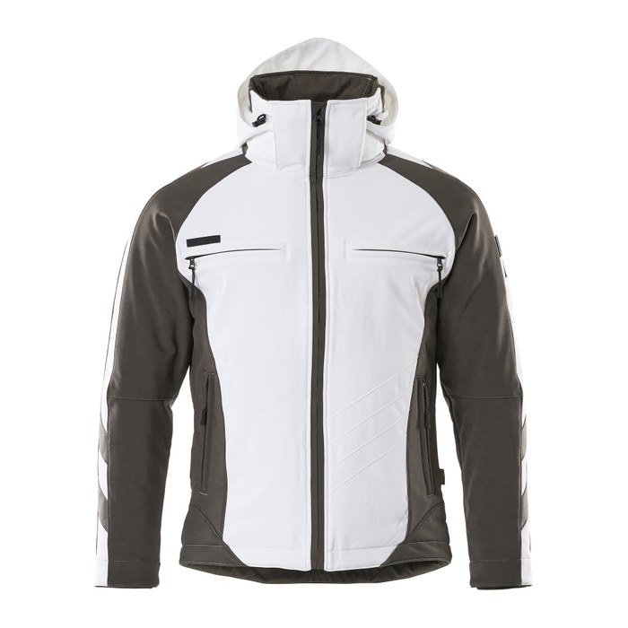 MASCOT® Herren Softshelljacke "DARMSTADT" Unique weiß, anthrazit Größe XL