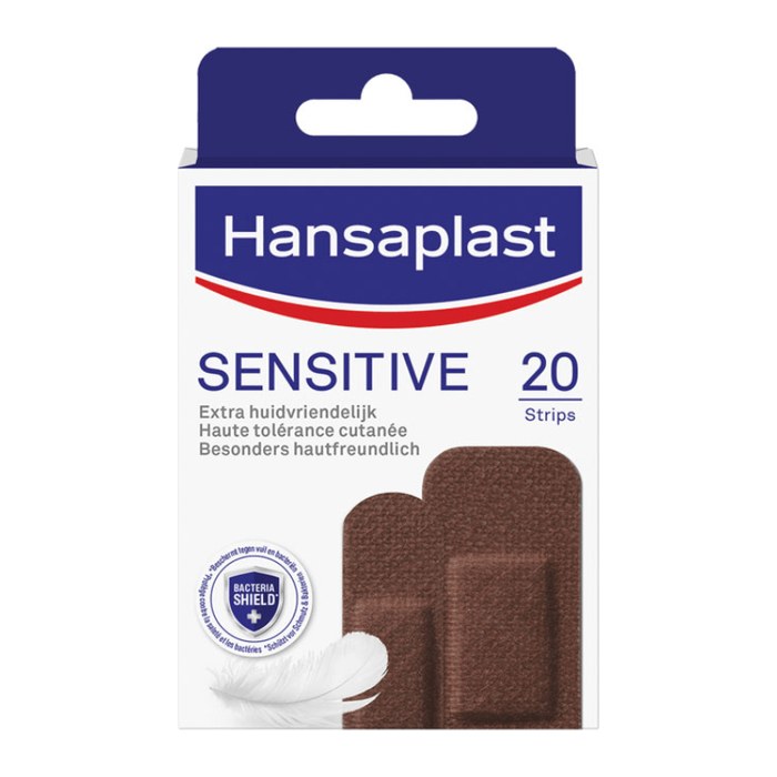Hansaplast Pflaster SENSITIVE 48498 dunkelbraun, 20 St.
