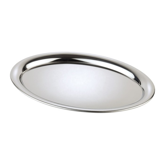 APS Tablett KAFFEEHAUS silber oval 20,0 x 14,5 cm, 1 St.