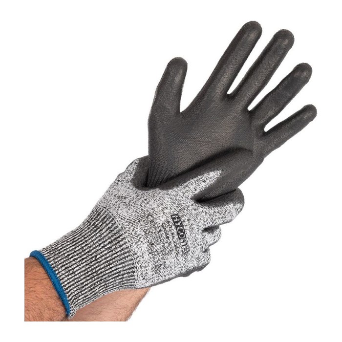 HYGOSTAR unisex Schnittschutzhandschuhe Cut Safe grau Größe 10, 10 Paar