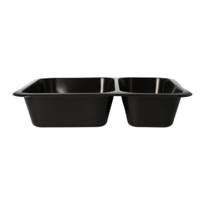 STARPAK Einweg-Menüschalen schwarz 1,205 l, 50 St.