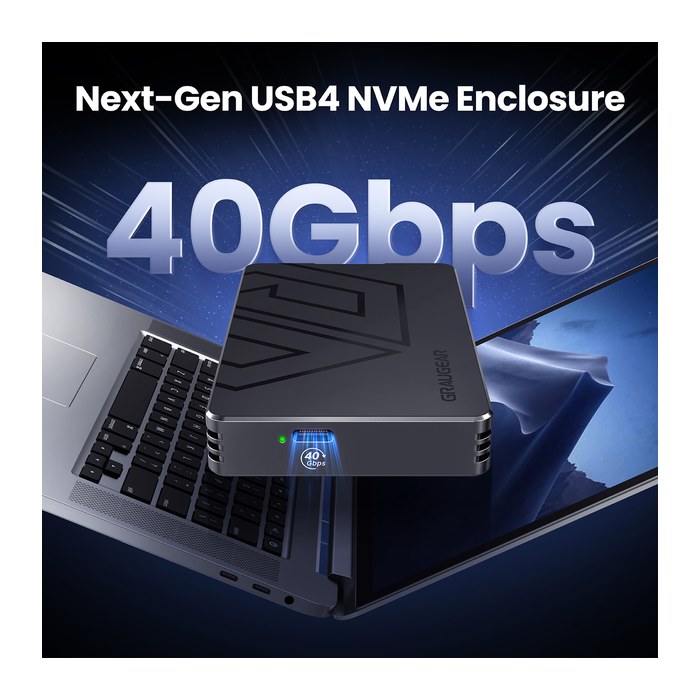 GRAUGEAR externes M.2-SSD-Gehäuse mit PCIe 4.0 USB-C